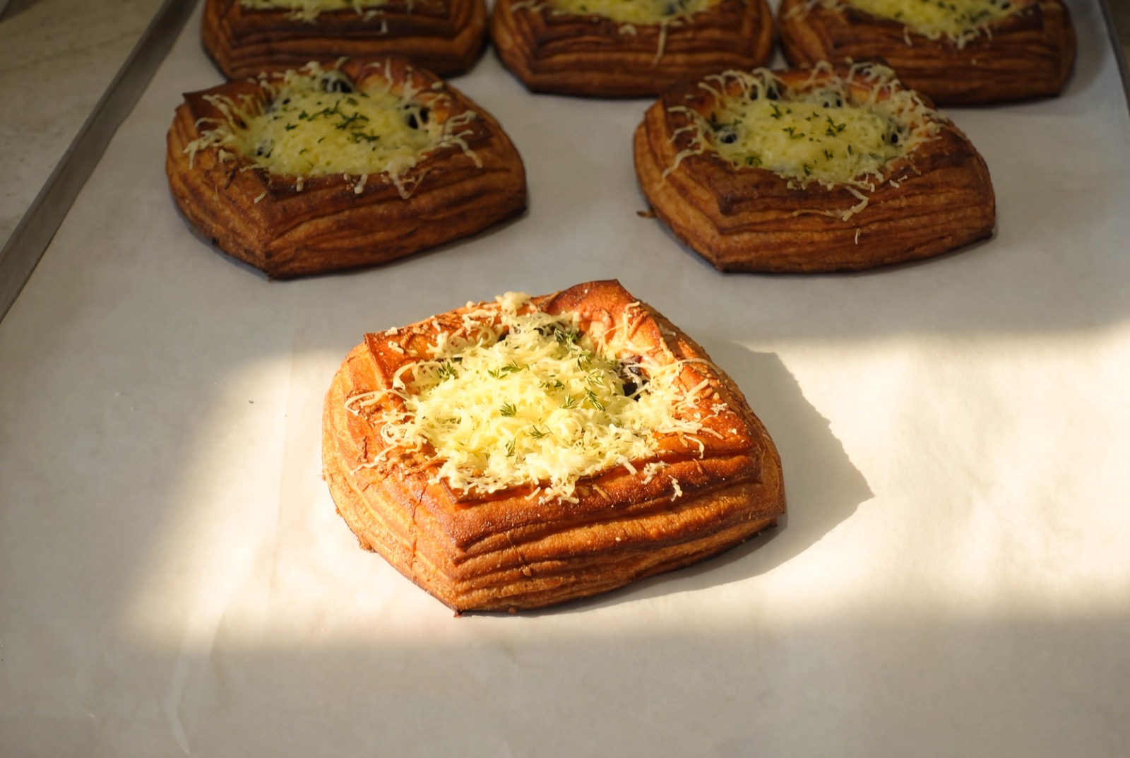 Sourdough Cheese & Onion Danish Tart